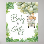 Oh Boy Oerwoud Safari Baby shower Boeken en gesche Poster (Voorkant)