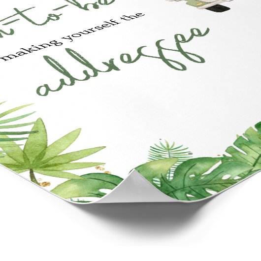 Oh Boy Oerwoud Safari Baby shower Envelope Station Poster (Hoek)