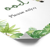 Oh Boy Oerwoud Safari Baby shower Eten Poster (Hoek)