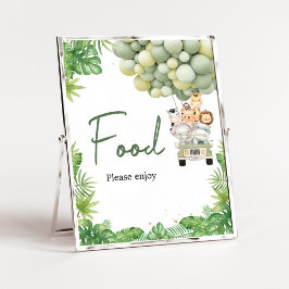 Oh Boy Oerwoud Safari Baby shower Eten Poster