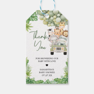 Oh Boy Oerwoud Safari Baby shower Favor Tags Cadeaulabel