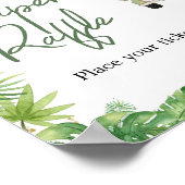 Oh Boy Oerwoud Safari Baby shower Luier Raffle Poster (Hoek)