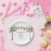 Oh Boy Oerwoud Safari Baby shower Papieren Bordje (Feest)