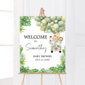 Oh Boy Oerwoud Safari Baby shower Welkom Poster