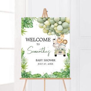 Oh Boy Oerwoud Safari Baby shower Welkom Poster