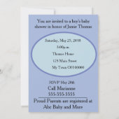 Oh boy! Oh Baby! Baby Shower Kaart (Achterkant)