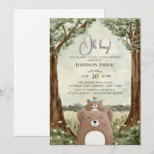 Oh Boy Olifant Baby Shower Uitnodiging (Voorkant / Achterkant)