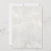 Oh Boy Olifant Rustiek Goud Blauw Baby shower Kaart (Achterkant)