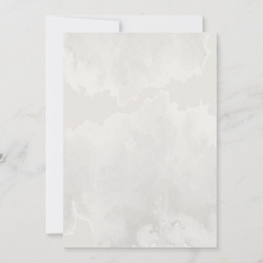 Oh Boy Olifant Rustiek Goud Blauw Baby shower Kaart (Achterkant)