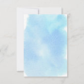 Oh Boy Onder het Zee Baby shower Luier Raffle Kaart (Achterkant)