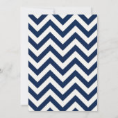 Oh Boy Oranje en Blue Baby shower Uitnodiging (Achterkant)