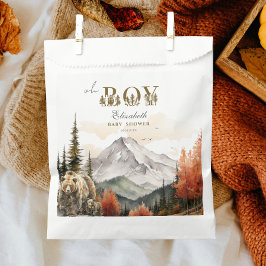 Oh Boy Rustic Woodland Beer Mountain Baby shower Bedankzakje