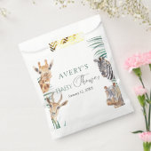 Oh Boy Safari Animals Baby shower Favor Bag Bedankzakje (Gezegeld)