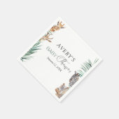 Oh Boy Safari Animals Baby shower Napkins Servet (Hoek)
