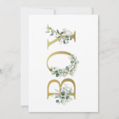 Oh Boy Safari Animals Greenery Baby shower Kaart (Achterkant)