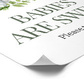 Oh Boy Safari Baby shower Baby's zijn lief Poster (Hoek)