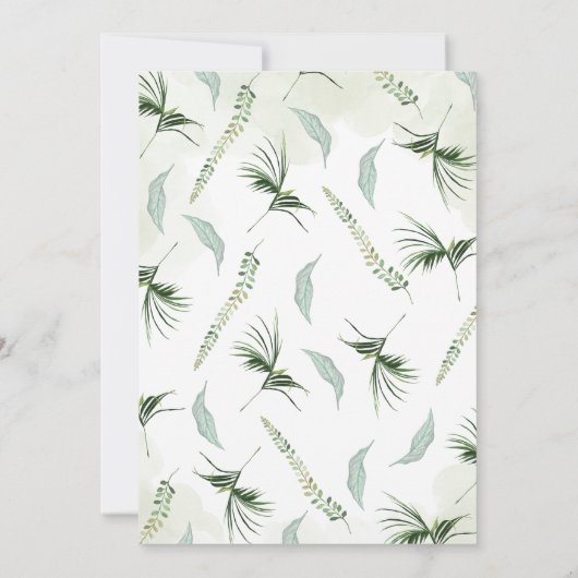 Oh Boy Safari Baby shower Dieren Kaart (Achterkant)