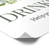 Oh Boy Safari Baby shower Drinken Poster (Hoek)