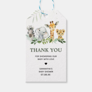 Oh Boy Safari Baby shower Favor Tags Cadeaulabel
