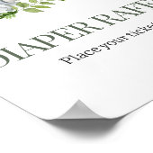 Oh Boy Safari Baby shower Luier Raffle Poster (Hoek)