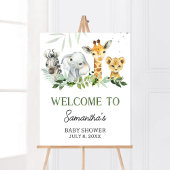 Oh Boy Safari Baby shower Welkom Poster