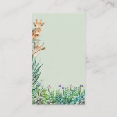 Oh Boy Safari Oerwoud Baby shower Boek voor Baby Informatiekaartje (Achterkant)