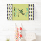 Oh boy! Schattige dinosaurus Baby shower Spandoek (Insitu)