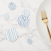Oh Boy Schattige Modern Dusty Blue Stripes Baby sh Confetti (Groep)
