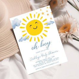 Oh Boy Schattige Sunshine Baby shower Kaart