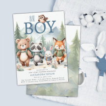 Oh Boy Schattige Woodland Animal Hiking Boy Baby s