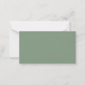 Oh Boy Script Groen baby shower Luier Raffle Notitiekaartje (Achterkant)