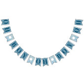 Oh Boy Slate Blue Baby shower Vlaggetjes (Alle)