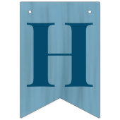 Oh Boy Slate Blue Baby shower Vlaggetjes (Tweede vlag)