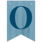 Oh Boy Slate Blue Baby shower Vlaggetjes (Eerste vlag)