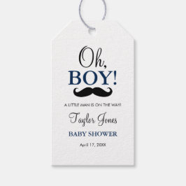 Oh Boy Snorhaar Baby Shower Cadeautags Cadeaulabel