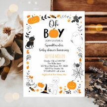 Oh Boy Spooktacular Halloween Baby shower