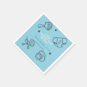 Oh Boy Sprinkle Het is een Boy Baby shower Servet (Hoek)