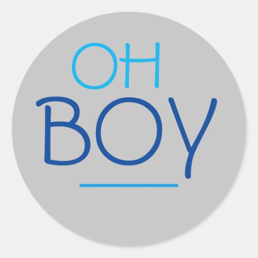 Oh Boy Sticker (Voorkant)