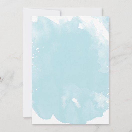 Oh Boy Teddy Bear Blauwe Hete Luchtballon Baby sho Kaart (Achterkant)