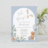 Oh Boy  Toys Baby shower Kaart (Staand voorkant)