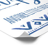 Oh Boy Tribal Baby shower Sign. Poster (Hoek)