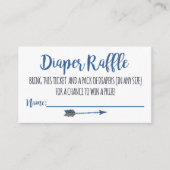 Oh Boy Tribal Diaper Raffle Tickets Informatiekaartje (Voorkant)
