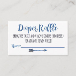 Oh Boy Tribal Diaper Raffle Tickets Informatiekaartje