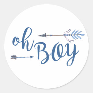 Oh Boy Tribal Sticker