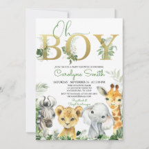 Oh Boy Tropical Oerwoud Animals Baby shower