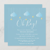 Oh Boy Twinkle Twinkle Baby shower / Sprinkle Kaart (Voorkant / Achterkant)