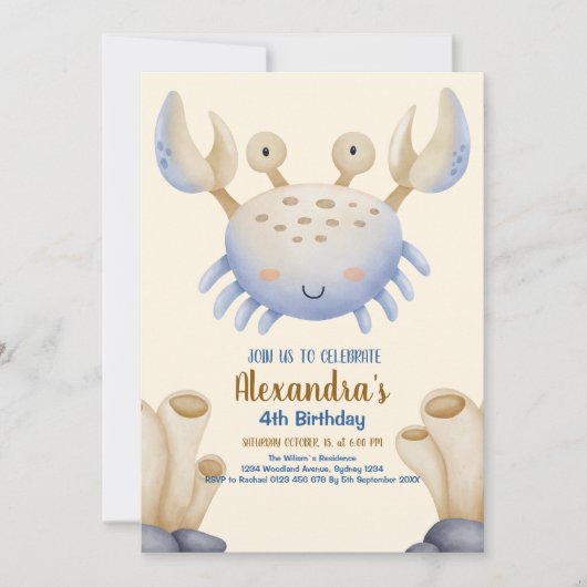 Oh Boy Under The Zee Birthday Kaart (Voorkant)