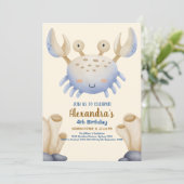 Oh Boy Under The Zee Birthday Kaart (Staand voorkant)