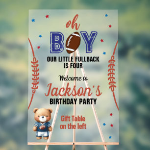 Oh Boy Voetbal Verjaardag Welkom Sportfeest Acryl Bord
