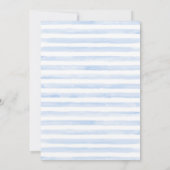 Oh Boy Waterverf Greenery Boy Baby shower Kaart (Achterkant)